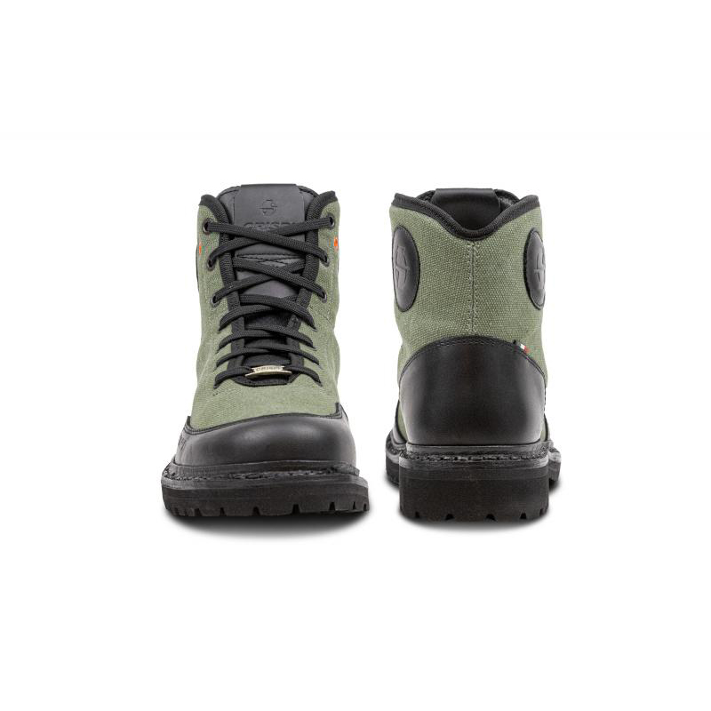 Botas Montaña Crispi OPERA MID Verde Oliva Negras | 284601-LBE