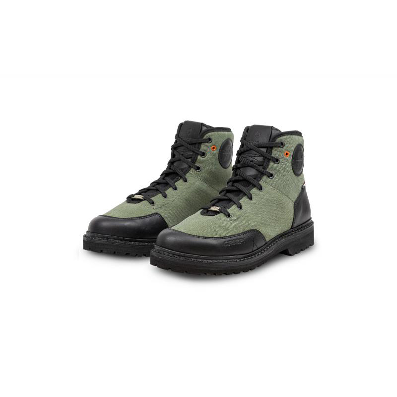Botas Montaña Crispi OPERA MID Verde Oliva Negras | 284601-LBE