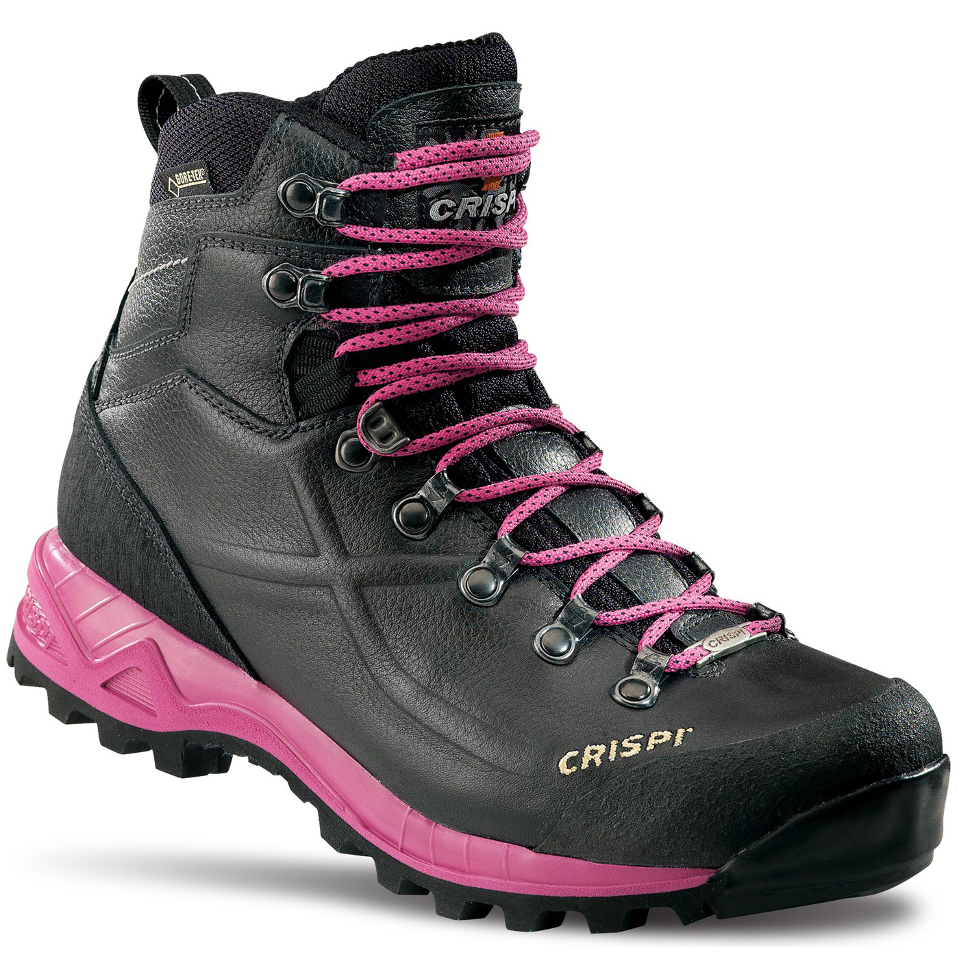 Botas Montaña Crispi Valdres Negras Naranjas | 780612-TPB