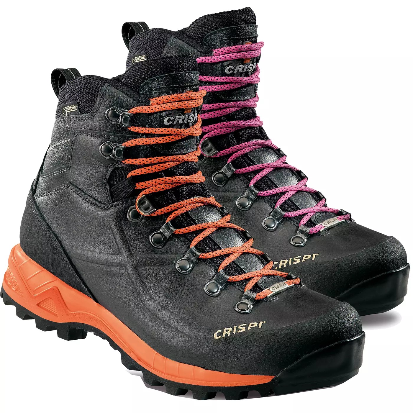 Botas Montaña Crispi Veslpiggen Negras | 769024-BIY