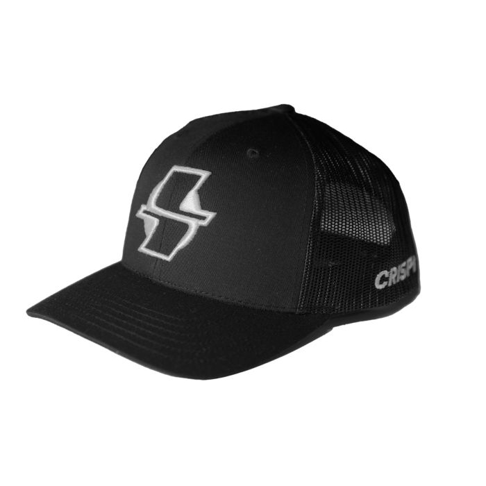 Sombreros Crispi Black Mesh-Back Negras Blancas | 710458-EQS