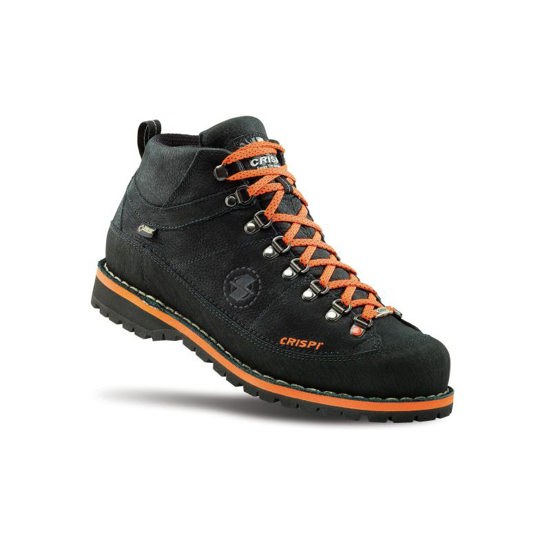 Botas Montaña Crispi Monaco Premium GTX Negras Naranjas | 658201-MLP
